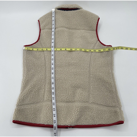 Patagonia‎ Classic Retro-X Fleece Vest Womens Medium Beige Style 23083 Sherpa - Picture 9 of 9